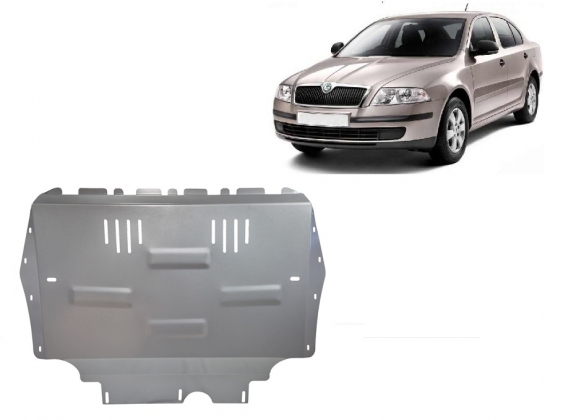 Cubre carter de aluminio Skoda Octavia 2