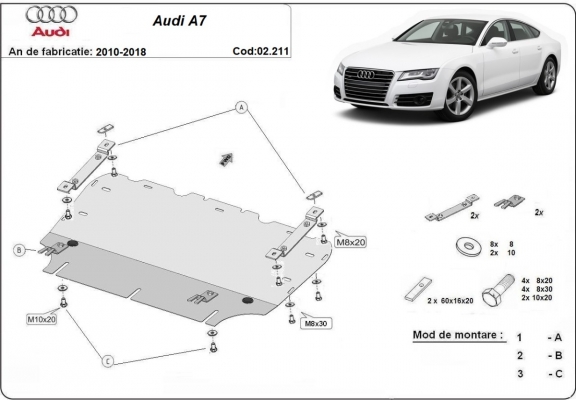Cubre carter metalico Audi A7