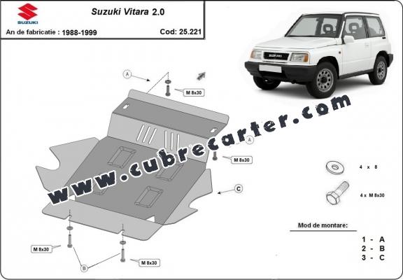 Protección del caja de cambios Suzuki Vitara 2.0 Protección del caja de cambios Suzuki Vitara 2.0