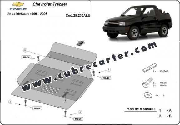 Cubre carter aluminio Chevrolet Tracker Cubre carter aluminio Chevrolet Tracker