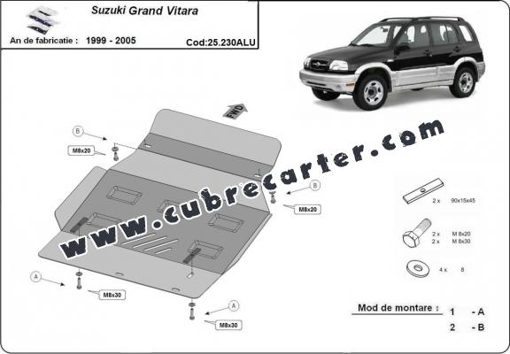 Cubre carter aluminio Suzuki Grand Vitara Cubre carter aluminio Suzuki Grand Vitara