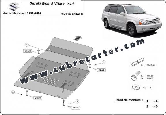 Cubre carter aluminio Suzuki Grand Vitara XL7 Cubre carter aluminio Suzuki Grand Vitara XL7