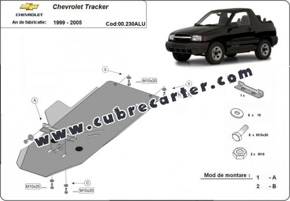 Protección aluminio del caja de cambios Chevrolet Tracker Protección aluminio del caja de cambios Chevrolet Tracker
