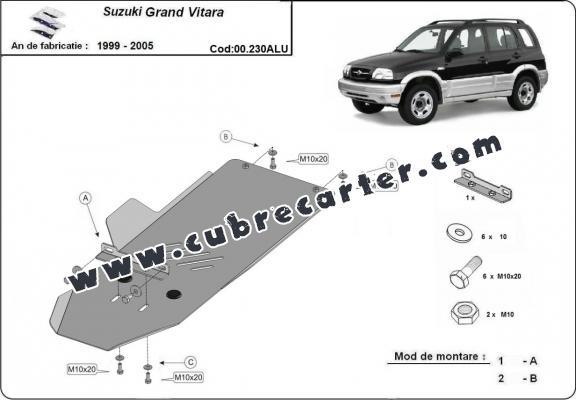 Protección aluminio del caja de cambios Suzuki Grand Vitara Protección aluminio del caja de cambios Suzuki Grand Vitara