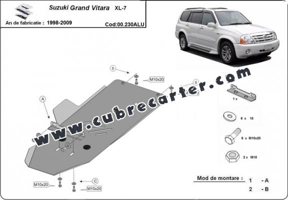 Protección aluminio del caja de cambios Suzuki Grand Vitara XL7 Protección aluminio del caja de cambios Suzuki Grand Vitara XL7