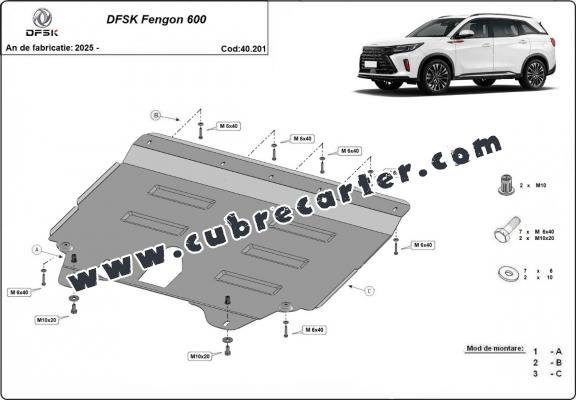 Cubre carter metalico Dfsk Fengon 600
