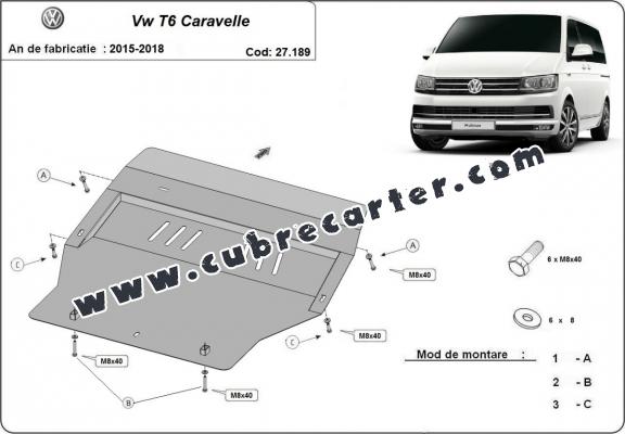 Cubre carter metalico Volkswagen Transporter T6 Caravelle
