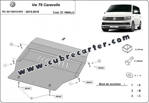 Cubre carter aluminio Volkswagen Transporter T6 Caravelle