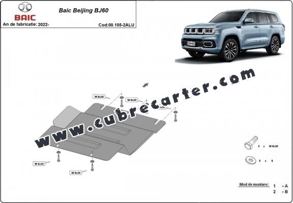 Protección aluminio del caja de transferencia Baic Beijing BJ60