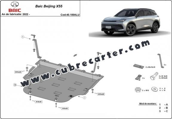 Cubre carter aluminio BAIC Beijing X55