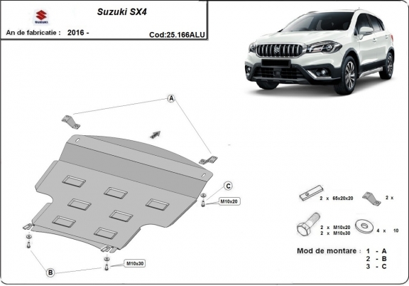 Cubre carter de aluminio Suzuki SX4