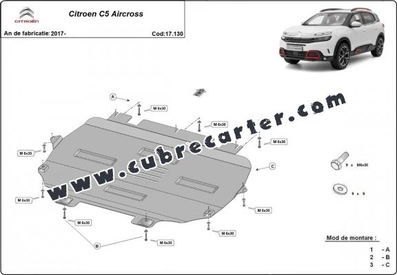 Cubre carter metalico Citroen C5 Aircross