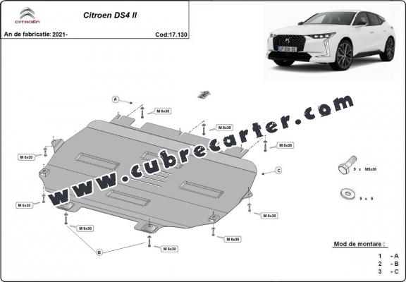 Cubre carter metalico Citroen DS 4 II