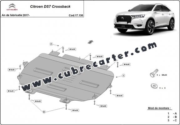 Cubre carter metalico Citroen DS 7 Crossback