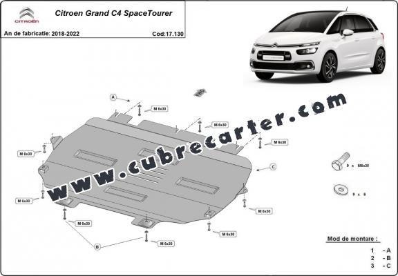 Cubre carter metalico Citroen Grand C4 SpaceTourer