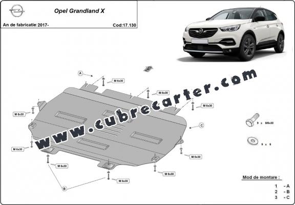 Cubre carter metalico Opel Grandland X