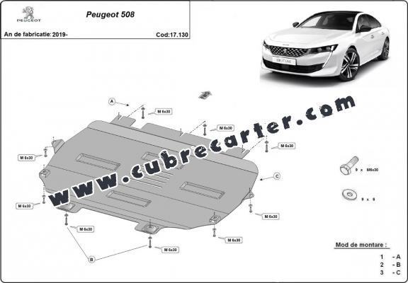 Cubre carter metalico Peugeot 508