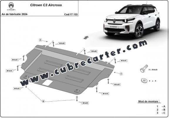Cubre carter metalico Citroen C3 Aircross