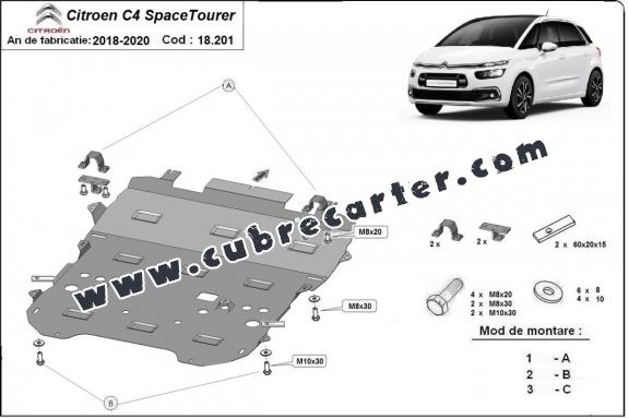 Cubre carter metalico Citroen Grand C4 SpaceTourer