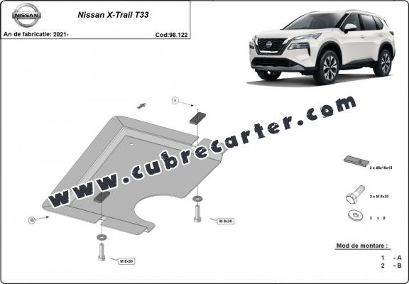 Protección del diferencial trasero Nissan X Trail