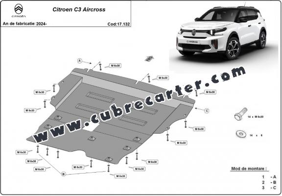 Cubre carter metalico Citroen C3 Aircross