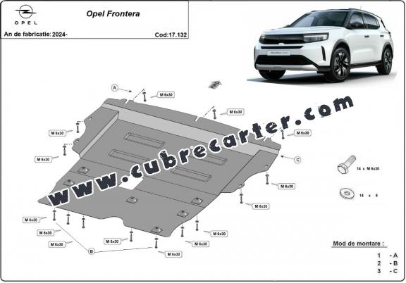 Cubre carter metalico Opel Frontera