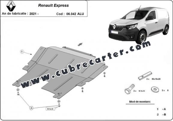 Cubre carter aluminio Renault Express