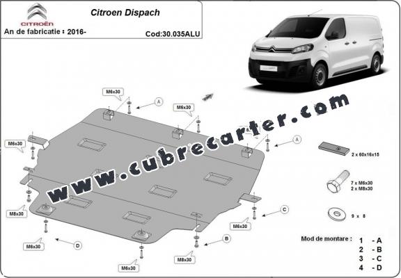 Cubre carter Aluminio Citroen Dispach
