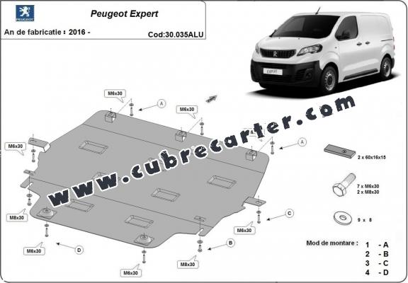 Cubre carter Aluminio Peugeot Expert