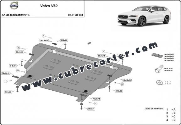 Cubre carter metalico Volvo V60
