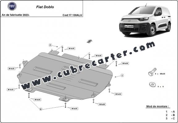 Cubre carter de aluminio Fiat Doblo