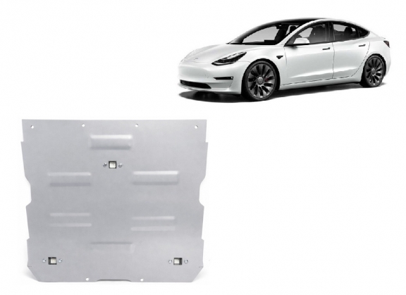 Protección frontal del motor eléctrico en aluminio – Tesla Model 3 AWD