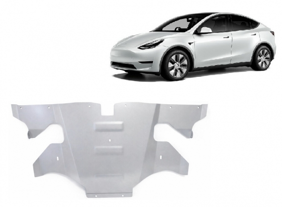 Protección trasera del motor eléctrico en aluminio – Tesla Model Y