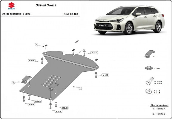 Protector del catalizador/cat lock Suzuki Swace