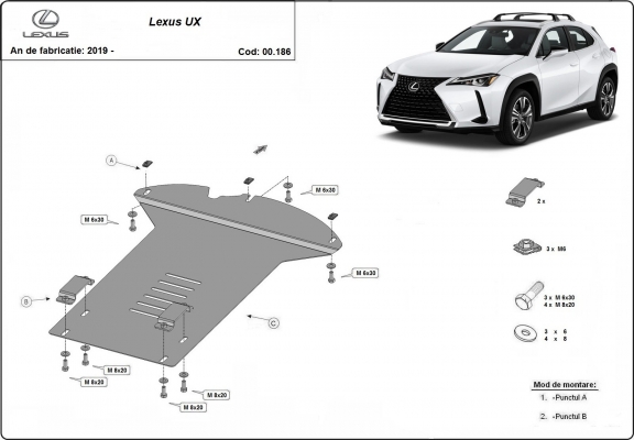 Protector del catalizador/cat lock Lexus UX