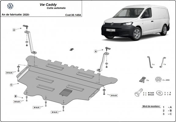 Cubre carter metalico VW Caddy - Automatico