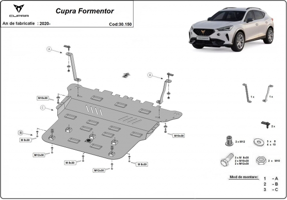 Cubre carter metalico Cupra Formentor