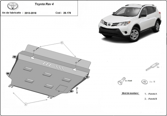 Cubre carter metalico Toyota RAV 4