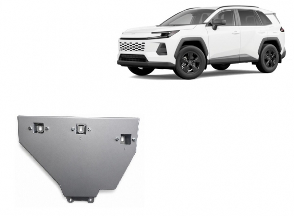 Protector de aluminio del diferencial trasero Toyota Rav4