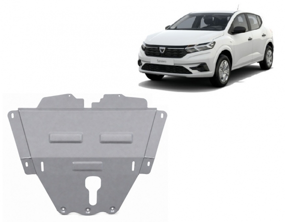 Cubre carter de aluminio Dacia Sandero