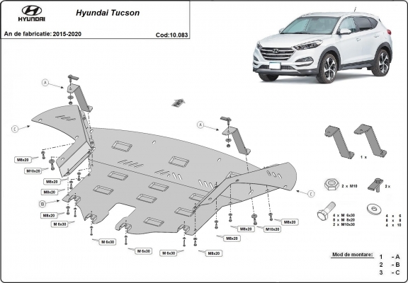Cubre carter metalico Hyundai Tucson