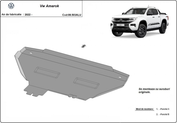 Protector de aluminio del radiador Volkswagen Amarok