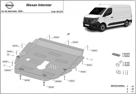 Cubre carter metalico Nissan Interstar