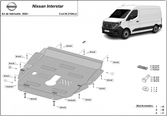 Cubre carter de aluminio Nissan Interstar