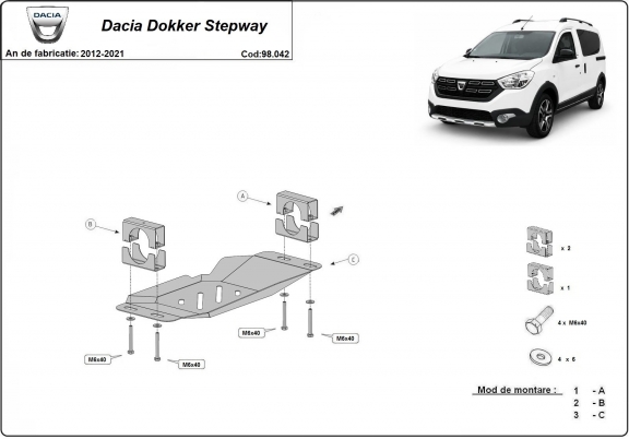 Protector del EGR y sistema STOP&GO Dacia Dokker Stepway