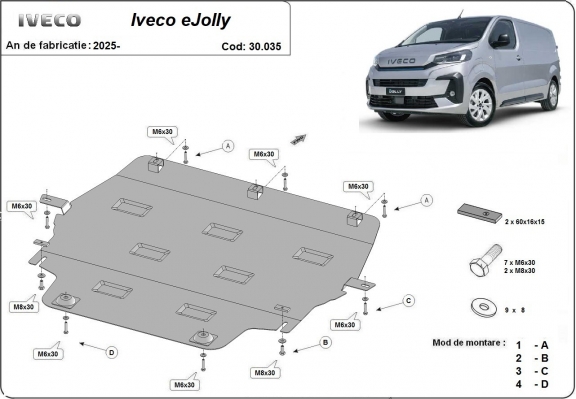 Cubre carter metalico Iveco eJolly