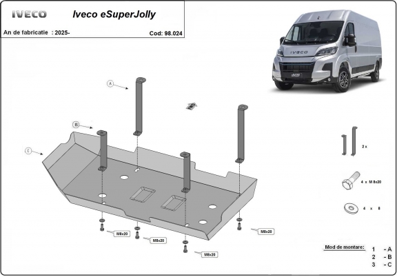Protector del deposito AdBlue Iveco eSuperJolly