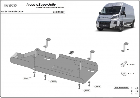Protector del deposito AdBlue Iveco eSuperJolly