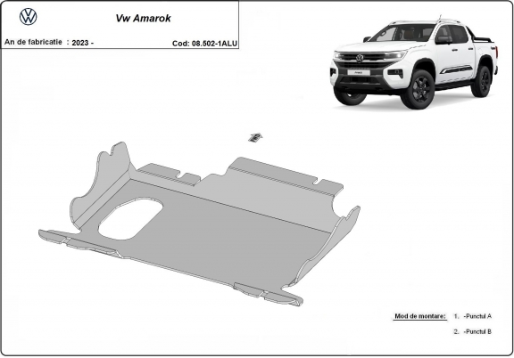 Cubre carter de aluminio Volkswagen Amarok