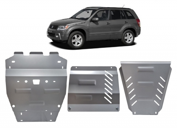 Cubre carter metalico Suzuki Grand Vitara - paquete promocional aluminio
